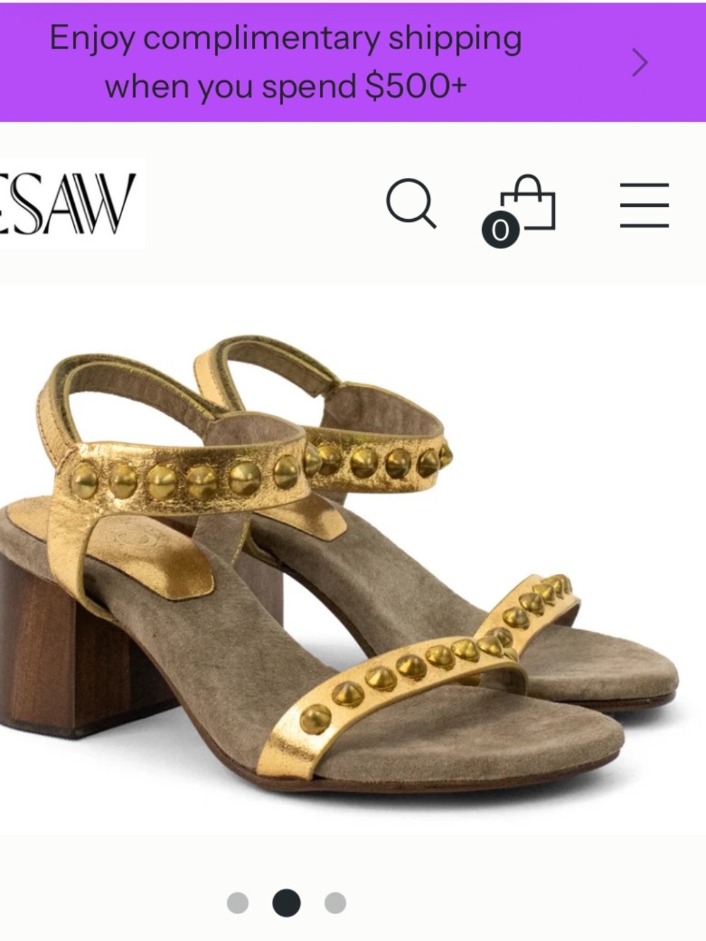 Gold Sandal Heels for Women  Studded Bardot
Heel